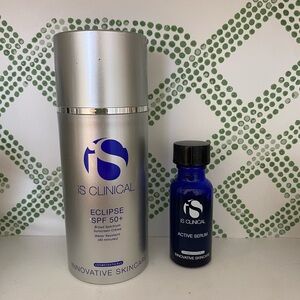 iS Clinical Bundle active serum and sunscreen barely used